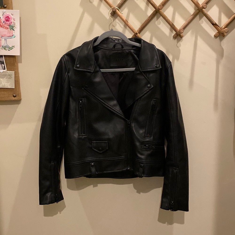 BlankNYC Faux Leather Moto Jacket
